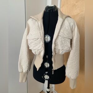 GCDS cotton bomber jacket - off-white - Size S